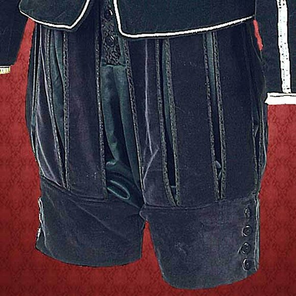 Men's Black Velvet Renaissance Costume - Picture 1 of 1